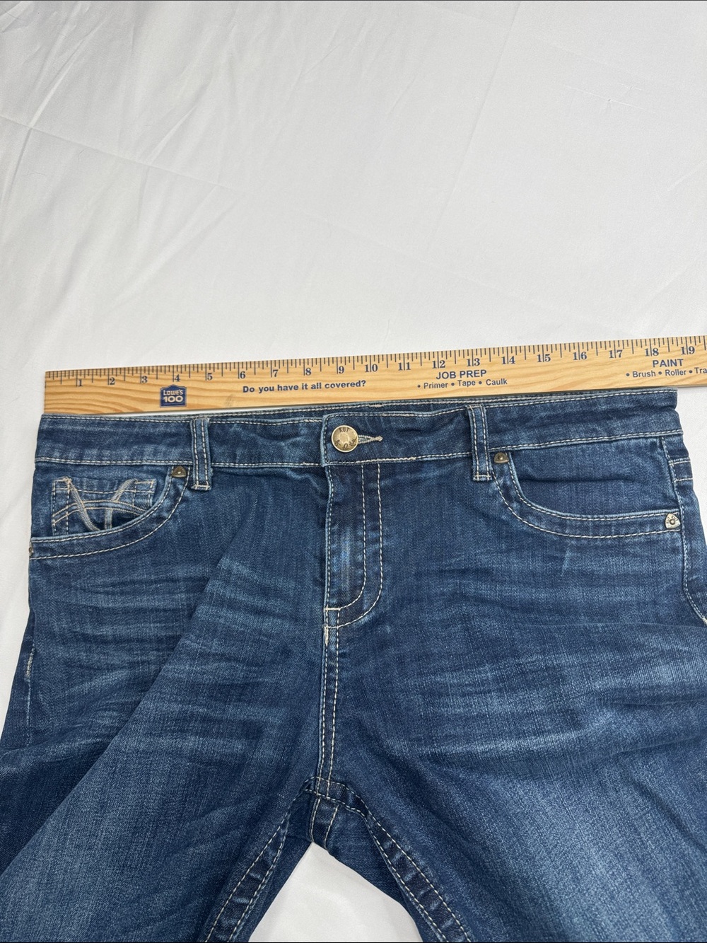 KUT STEVIE straight leg jean size 14 dark wash denim women’s pants - Picture 4 of 7
